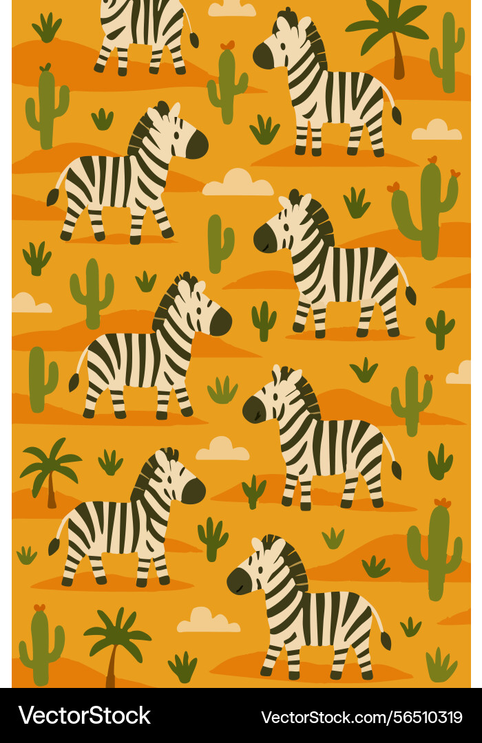 Fun zebra print design vector image