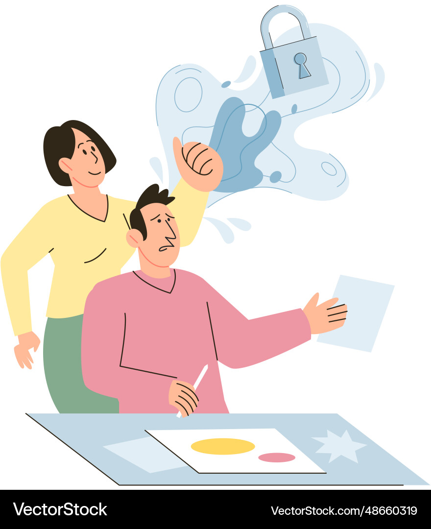 People discuss psychological problems conduct People discuss psychological problems conduct vector image