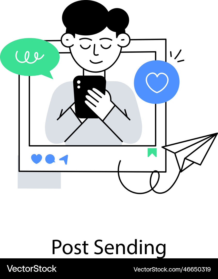 Post sending Vector Image