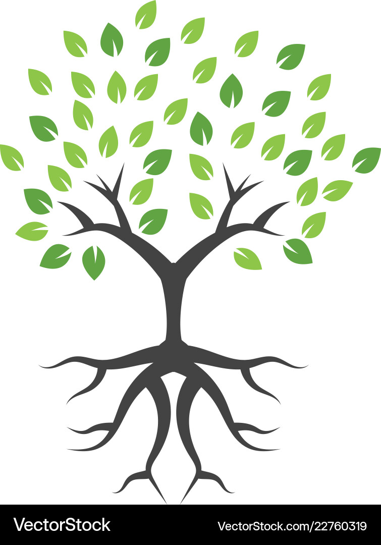 Tree graphic design template isolated vector image