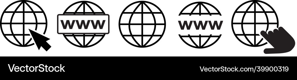 Website-Symbole setzen Web-Symbole Website-Symbole setzen Web-Symbole vektorbild