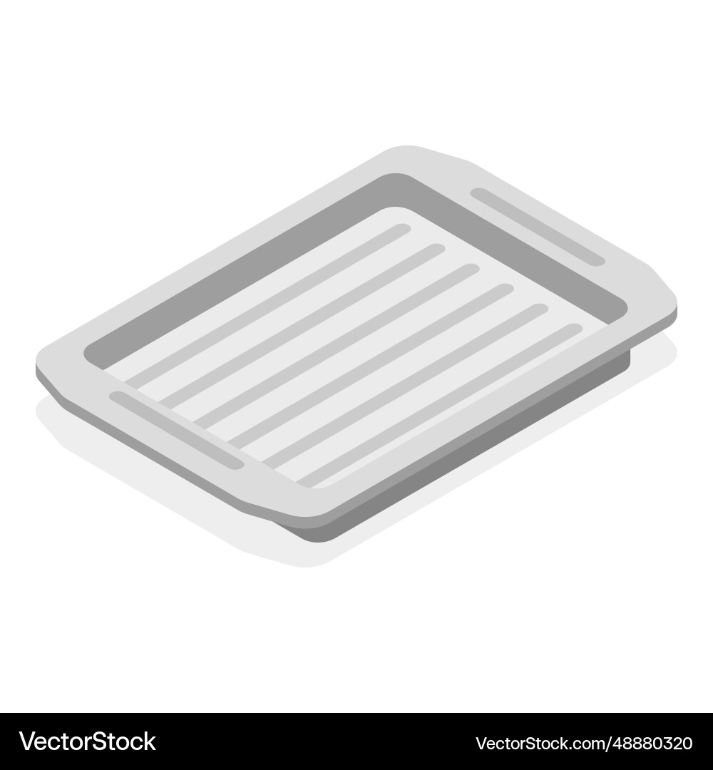 3d isometric flat set of empty serving 3d isometric flat set of empty serving vector image
