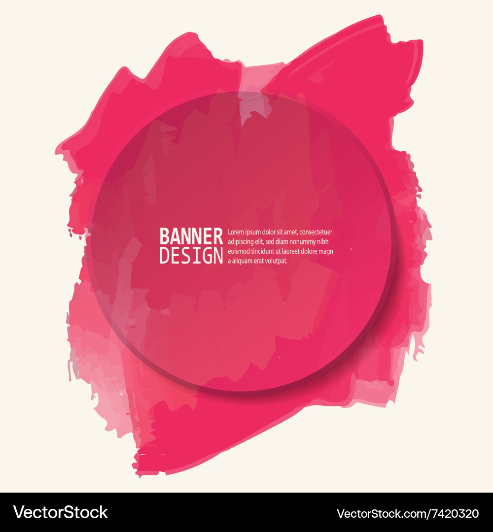 Abstract artistic background with paint element Vector Image