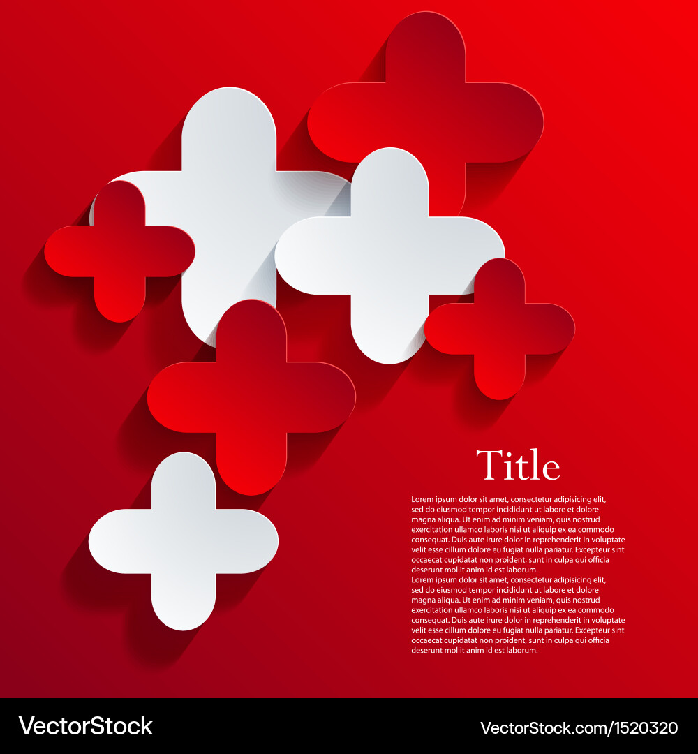 Abstract Red & White Pattern Background vector image