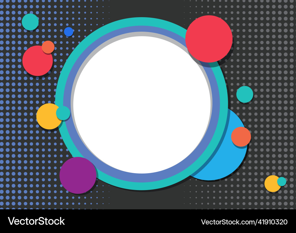 Abstract round background template Abstract round background template vector image