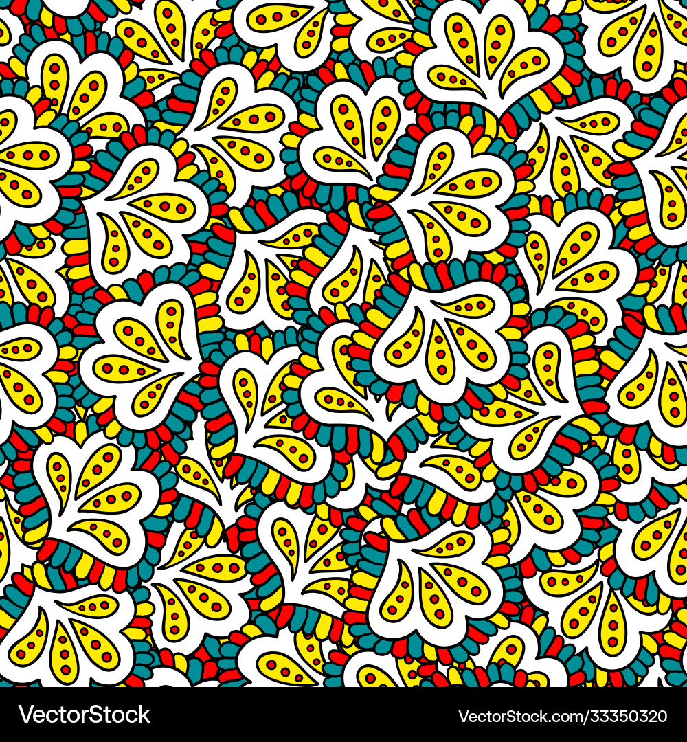 Abstract seamless psychedelic pattern Abstract seamless psychedelic pattern Vector Image