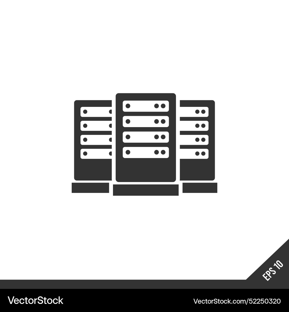 Database server and cloud service line icons Database server and cloud service line icons Vector Image