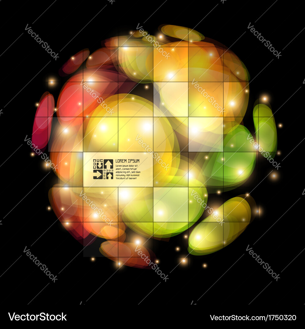 Dynamic Burst of Color & Light vector image