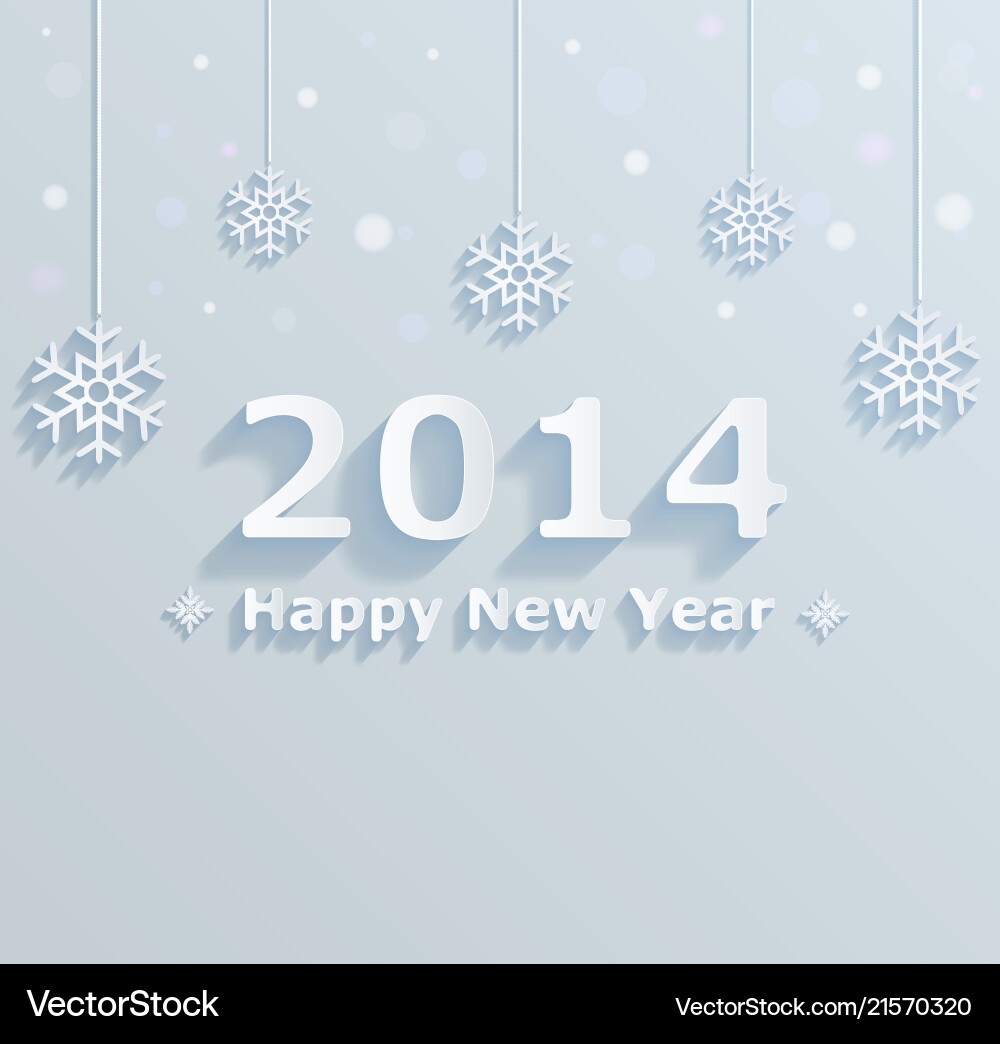 Happy new year 2014 festive background Happy new year 2014 festive background vector image