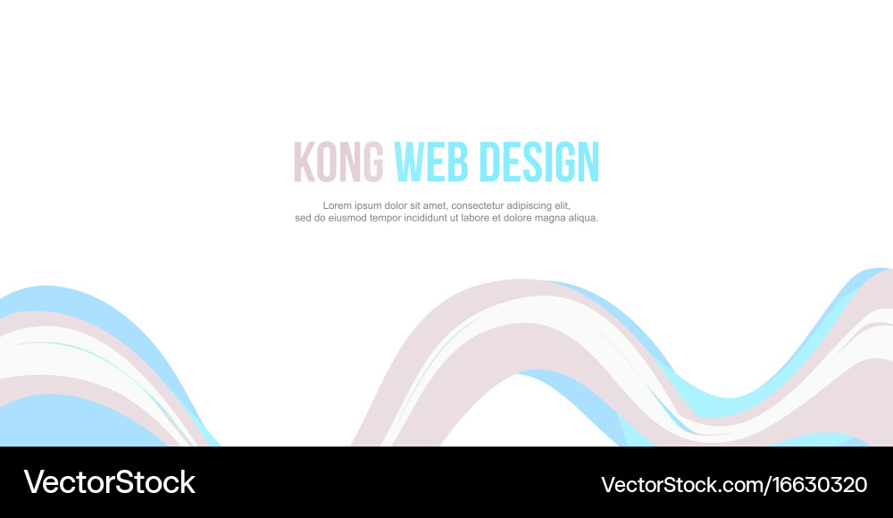 Header website abstract wave design vector image