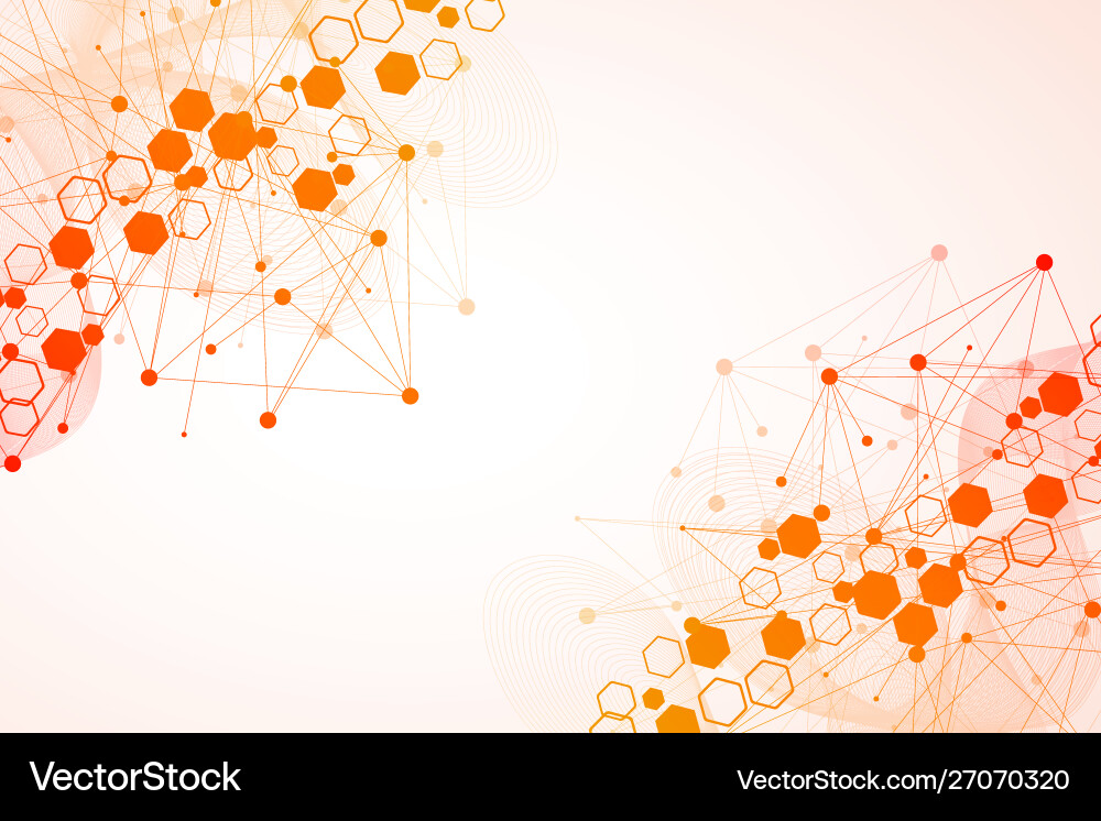 Hexagonal abstract background big data Hexagonal abstract background big data vector image