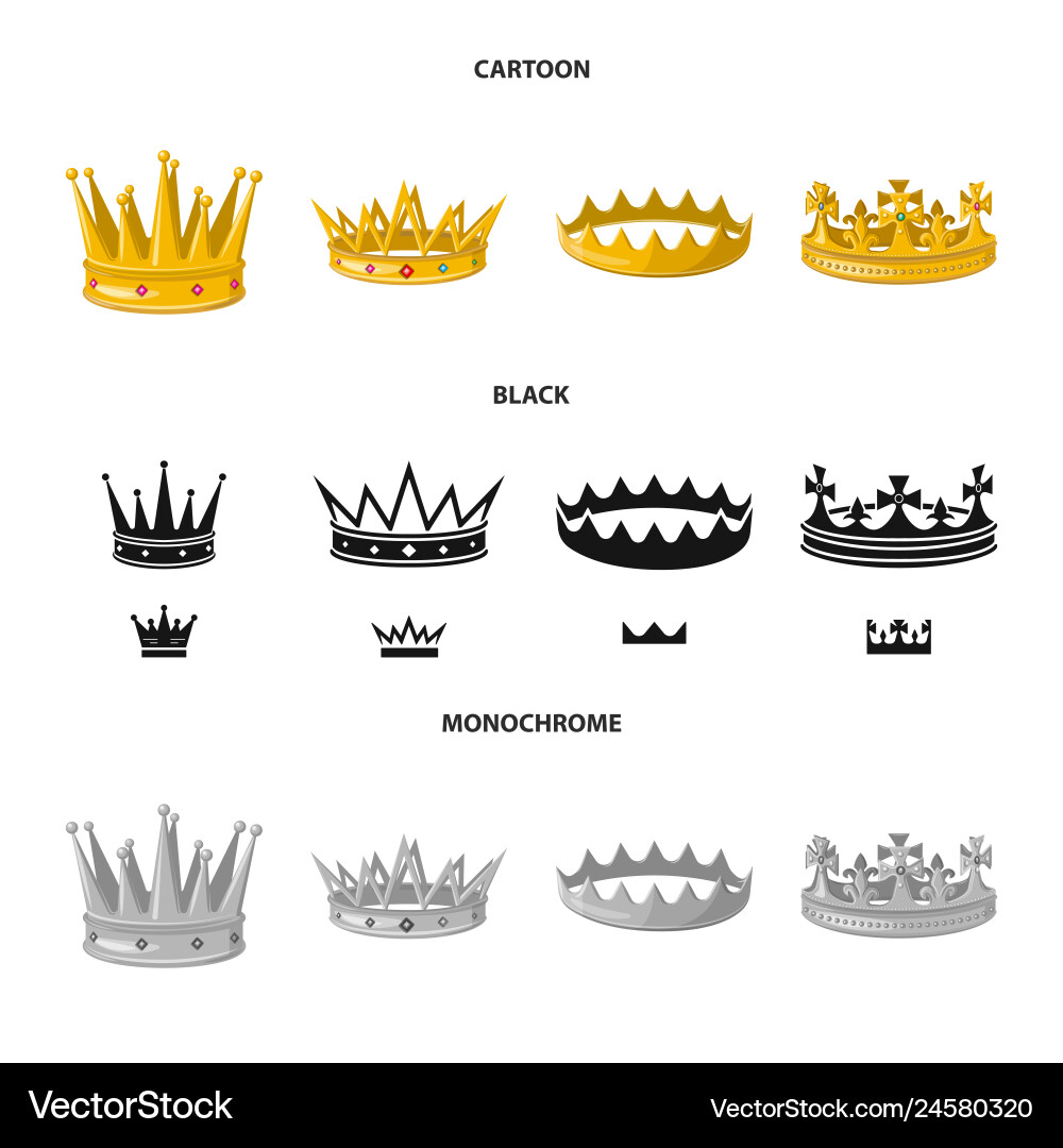 Isolated object of medieval and nobility symbol Vector Image