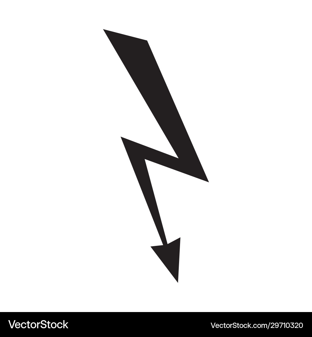Lightning icon design element logo Lightning icon design element logo vector image