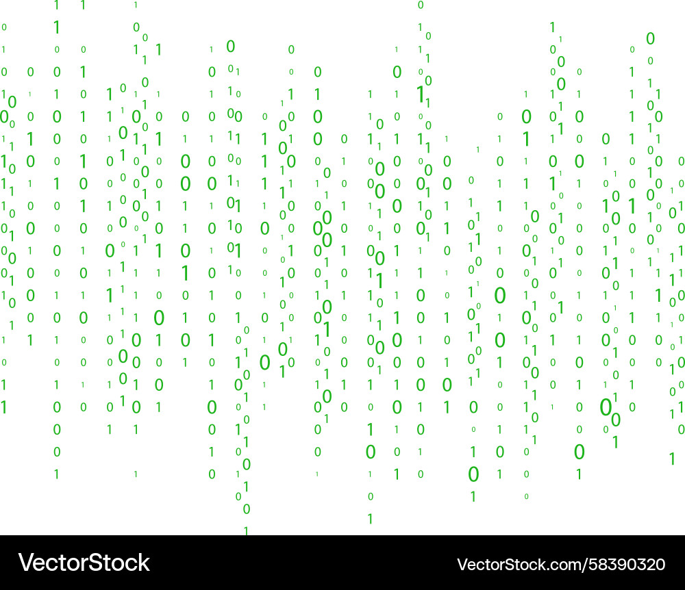 Matrix Code Background Vector Image