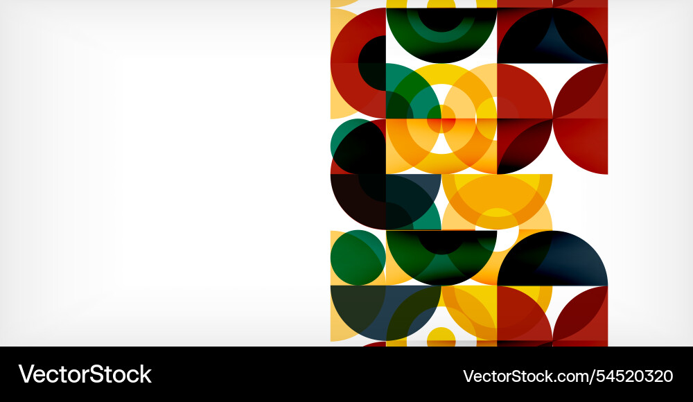 Minimal geometric abstract background circle Vector Image