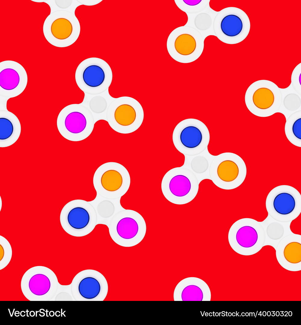 Seamless toy pattern on a red background Seamless toy pattern on a red background vector image