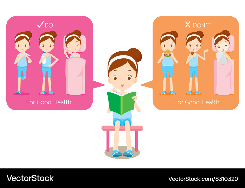 Something can do and not for wellness Vector Image