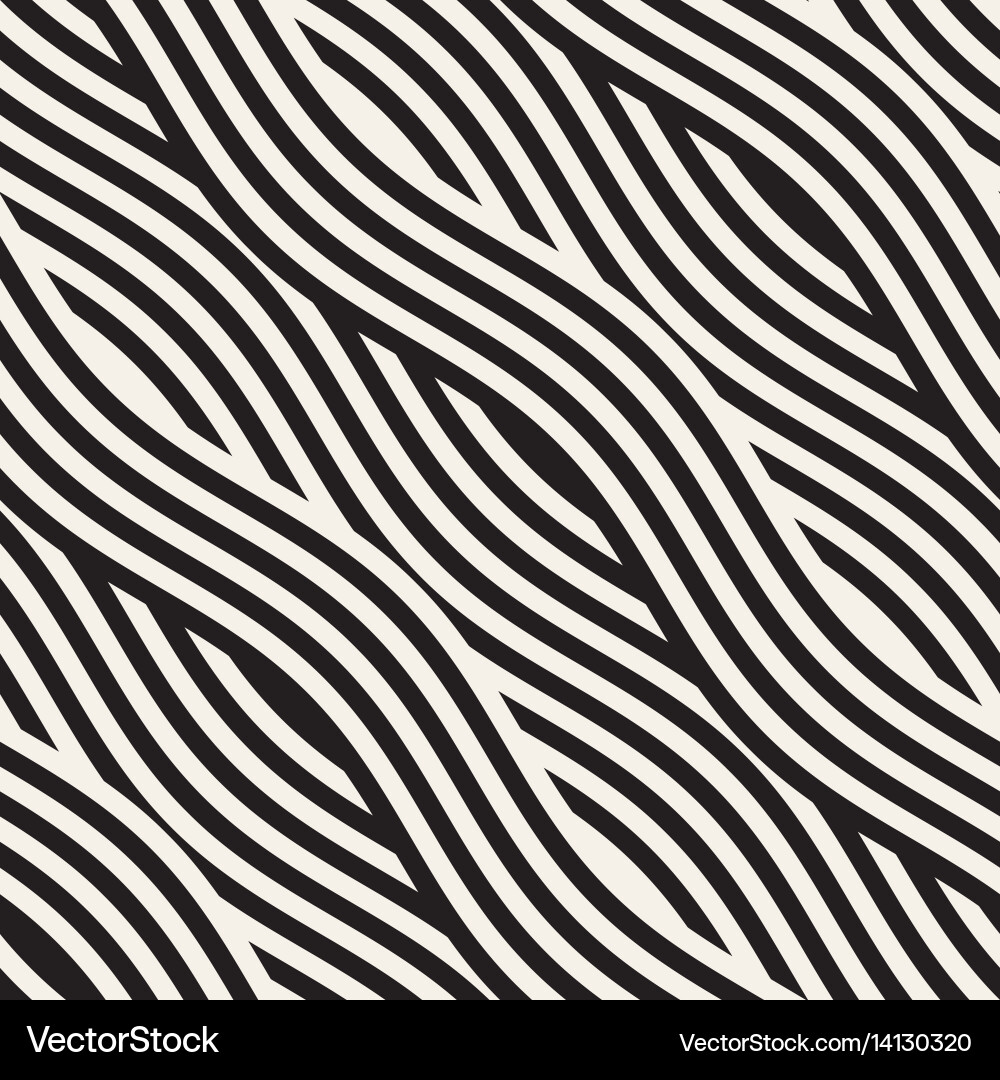 Wavy Stripe Pattern Vector Image