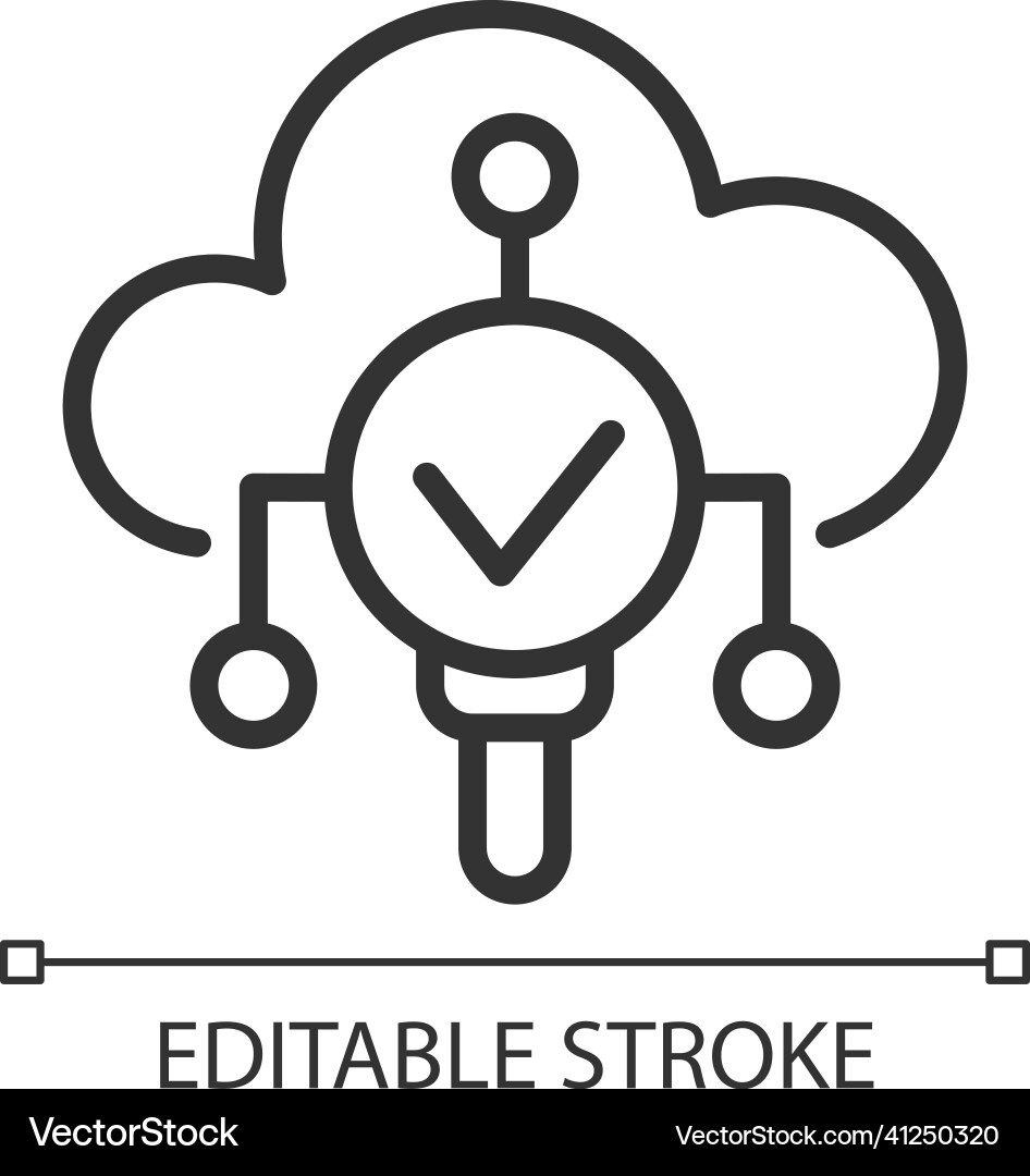 Weather monitoring pixel perfect linear icon Weather monitoring pixel perfect linear icon vector image