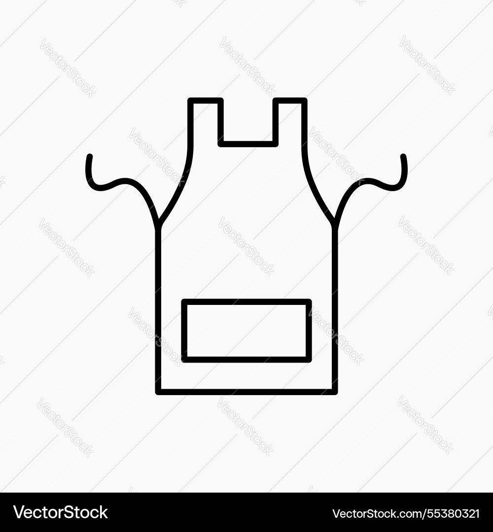 Apron icon simple Apron icon simple vector image