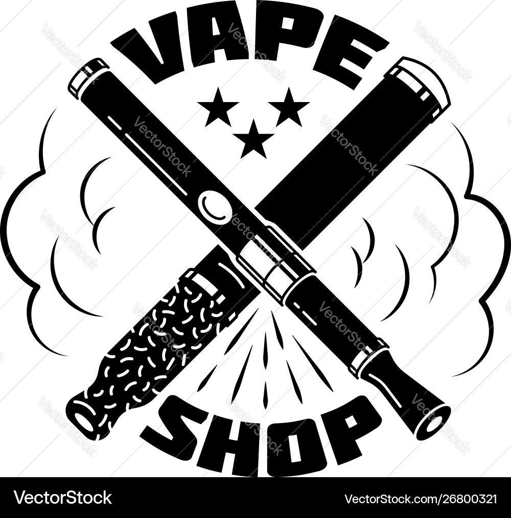 City vape shop logo simple style Royalty-Free Vector | VectorStock City vape shop logo simple style Royalty-Free Vector | VectorStock