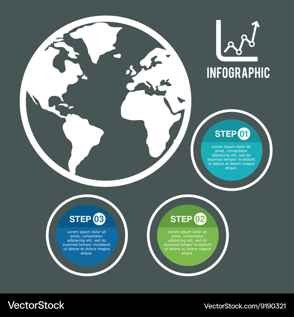 Infograhic design data icon colorful Vector Image