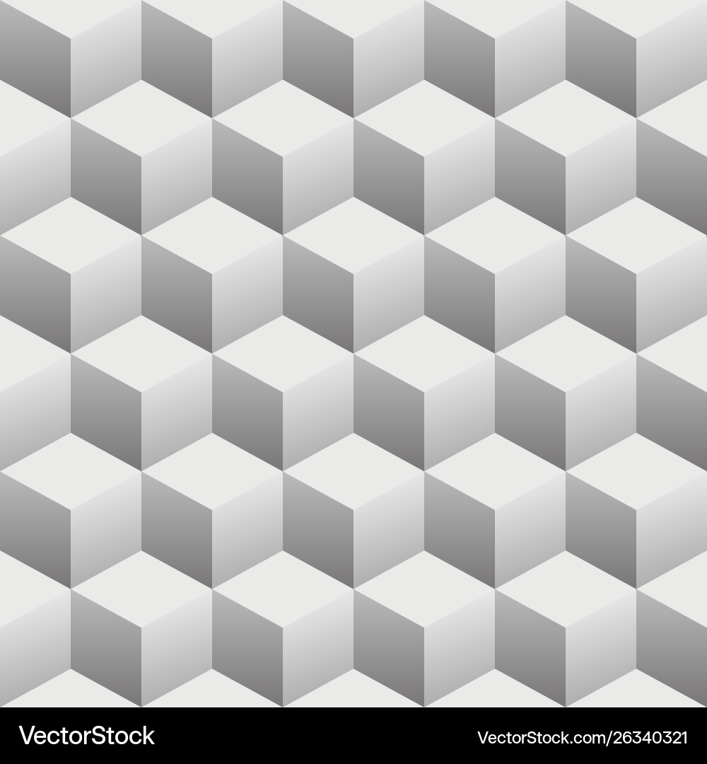 Isometric Cube Pattern vector image