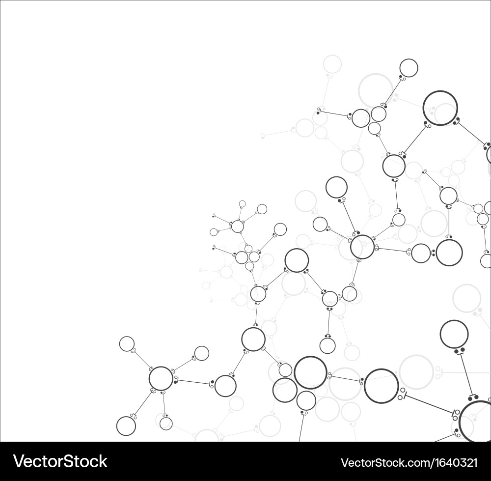 Molecular Structure Background Vector Image
