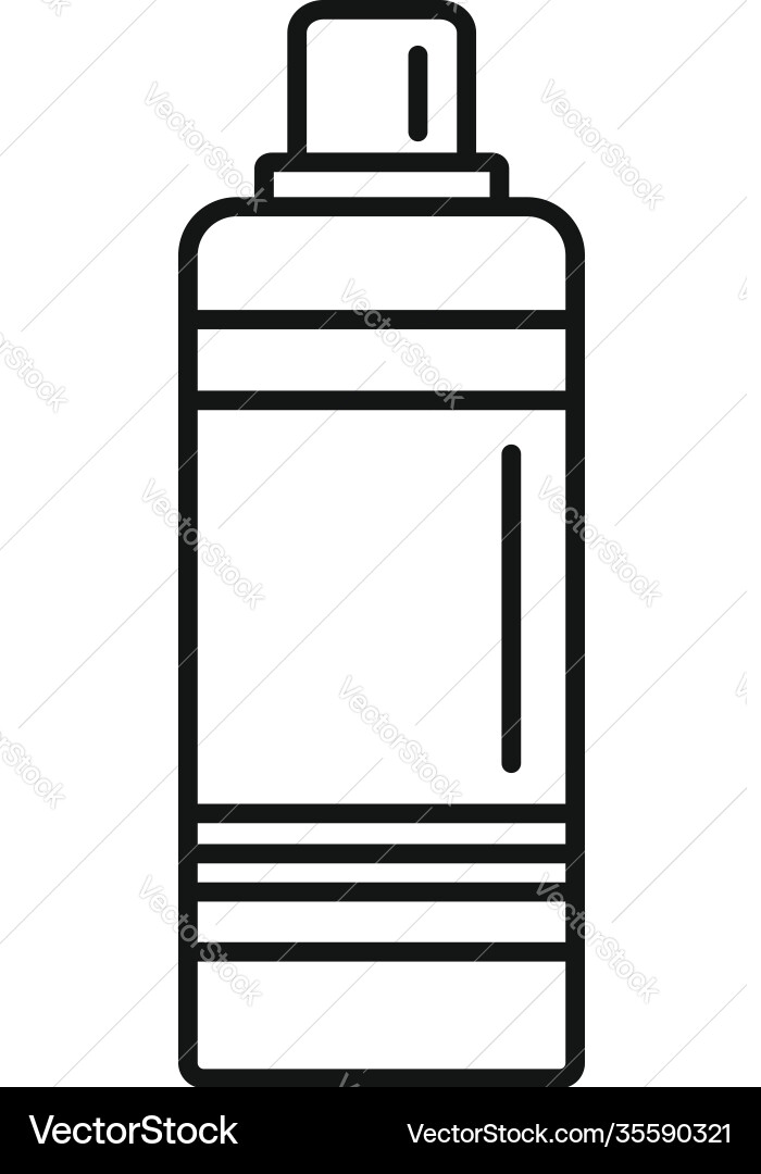 Shampoo bottle icon outline style Shampoo bottle icon outline style vector image