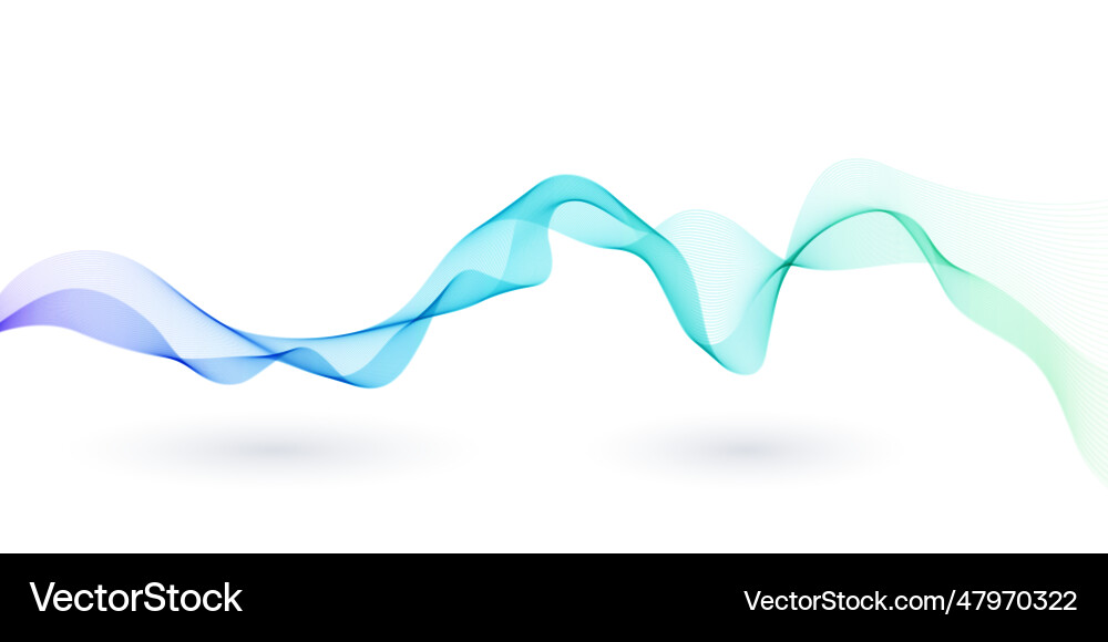 Abstract background with smooth gradient wave Abstract background with smooth gradient wave vector image