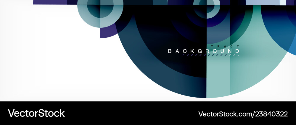Abstract Circles and Triangles Background Vector Image