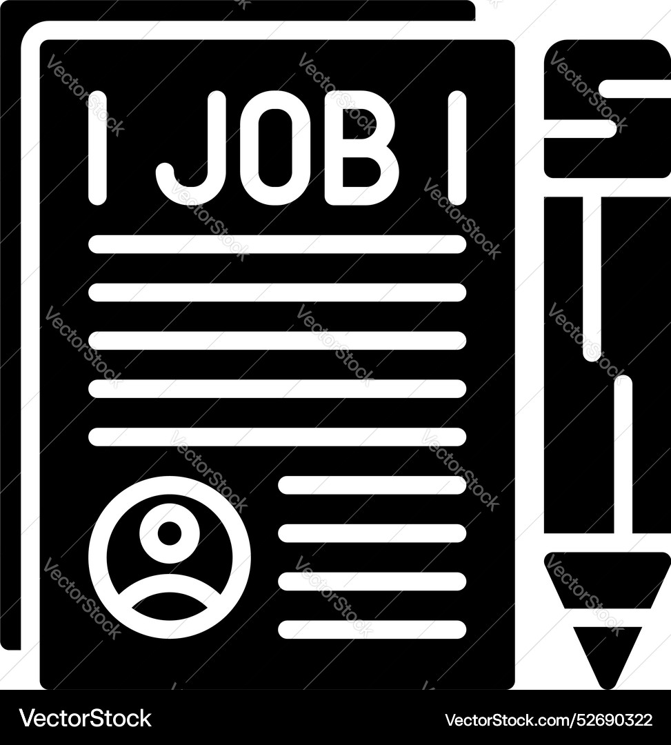 Curriculum vitae icon Royalty Free Vector Image