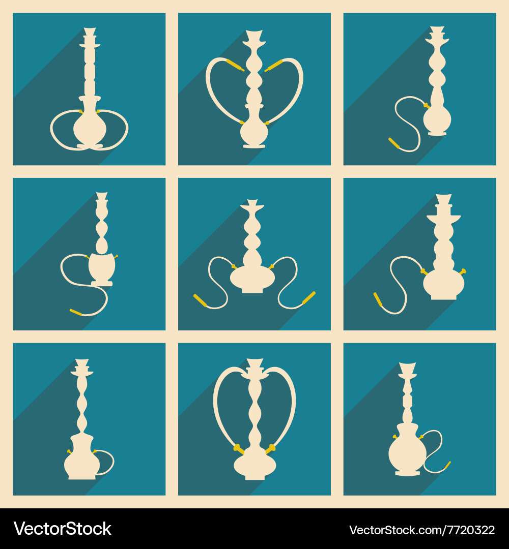 Flat with shadow concept and mobile application vector image