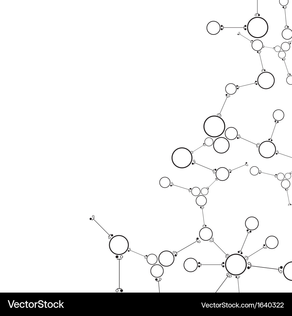 Molecular Structure Background vector image