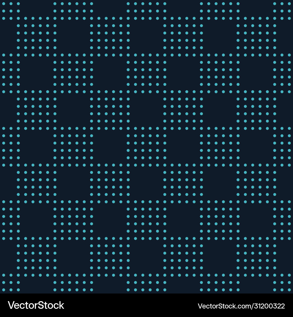 Seamless square dots pattern background modern vector image
