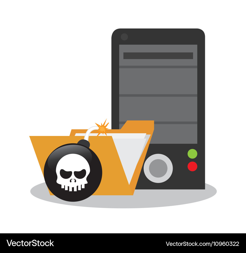Security data and cyber system design vector image