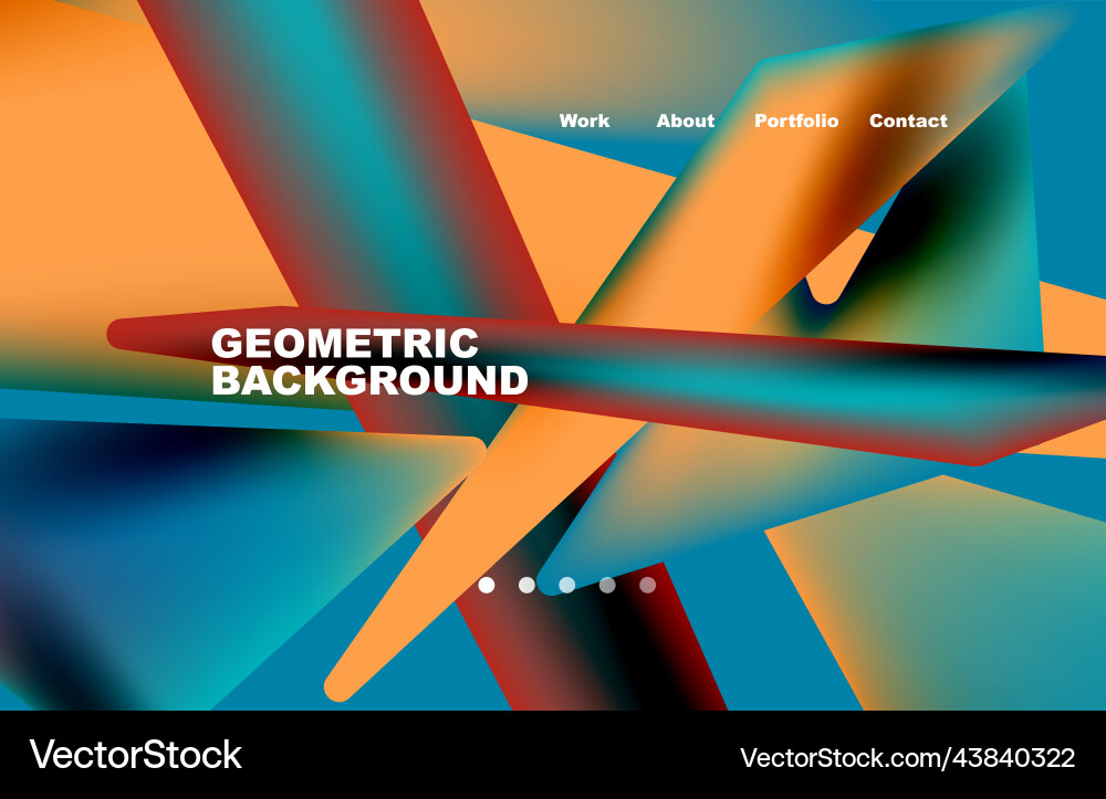 Shards shape composition abstract background web vector image