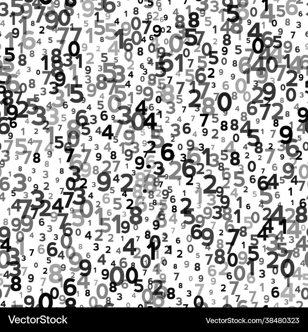 Abstract Number Seamless Background vector image