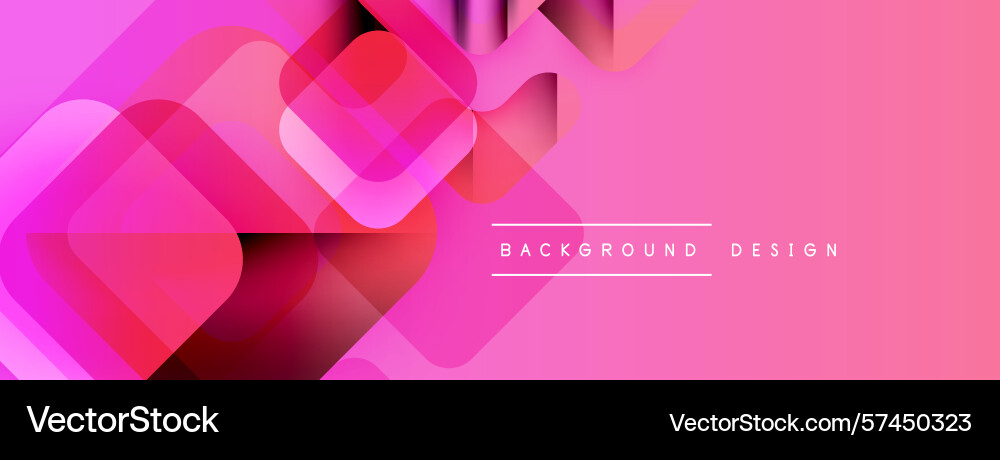 Abstract pink design features overlapping squares Abstract pink design features overlapping squares Vector Image