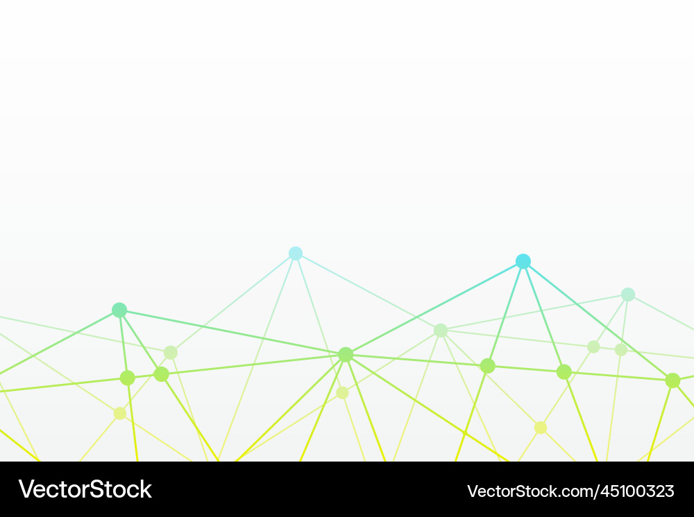 Abstract triangle background polygonal network vector image