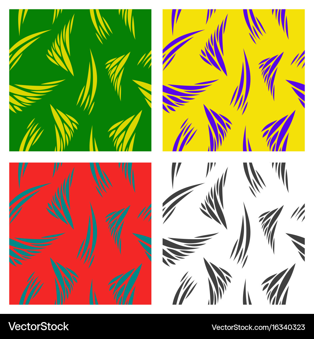 Assembly of patterns in striped style Vector Image