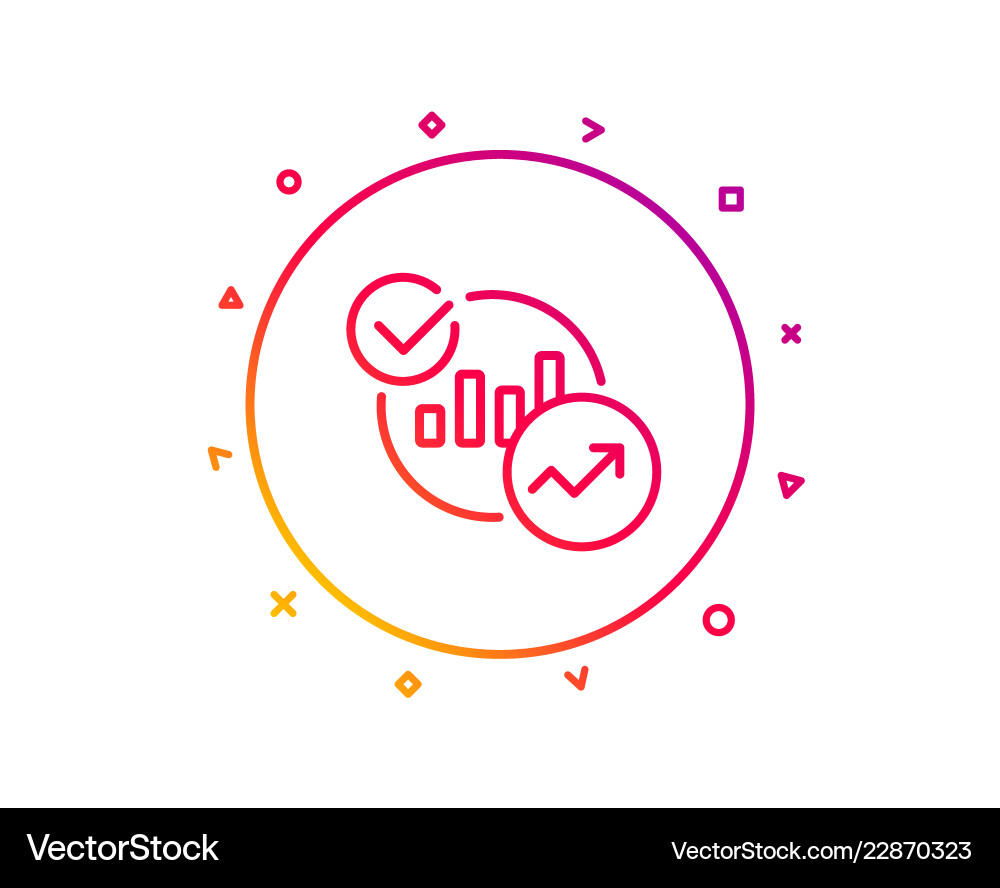 Diagramme Statistiken Zeilen-Icon-Bericht Diagramm-Zeile Zeichen Diagramme Statistiken Zeilen-Icon-Bericht Diagramm-Zeile Zeichen Vektorbild