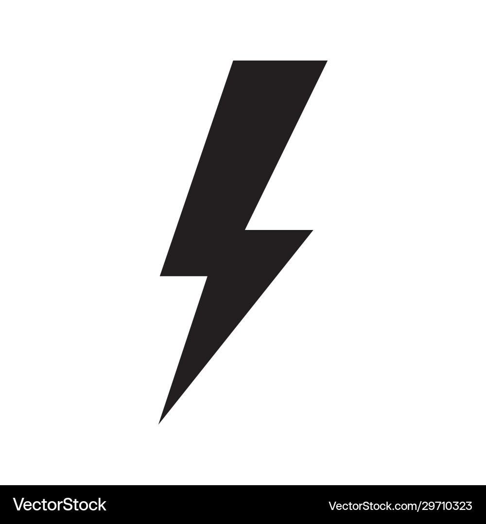 Lightning icon design element logo vector image