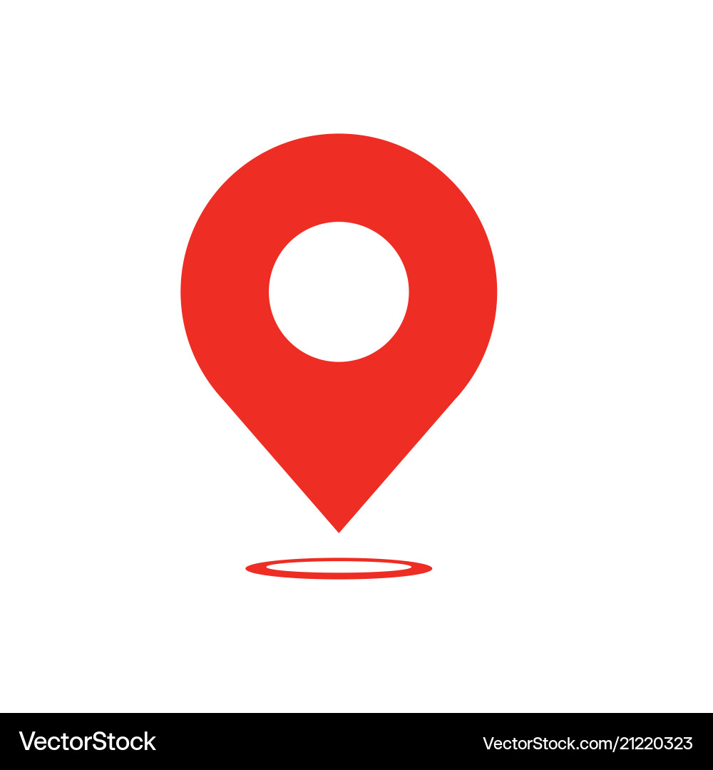Map pointer icon - navigatiop symbol pin Map pointer icon - navigatiop symbol pin vector image