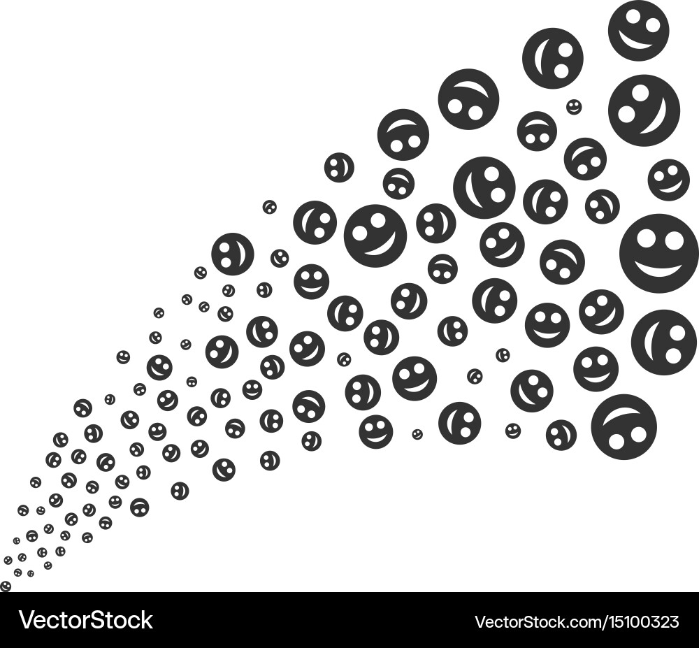 Smile source stream vector image