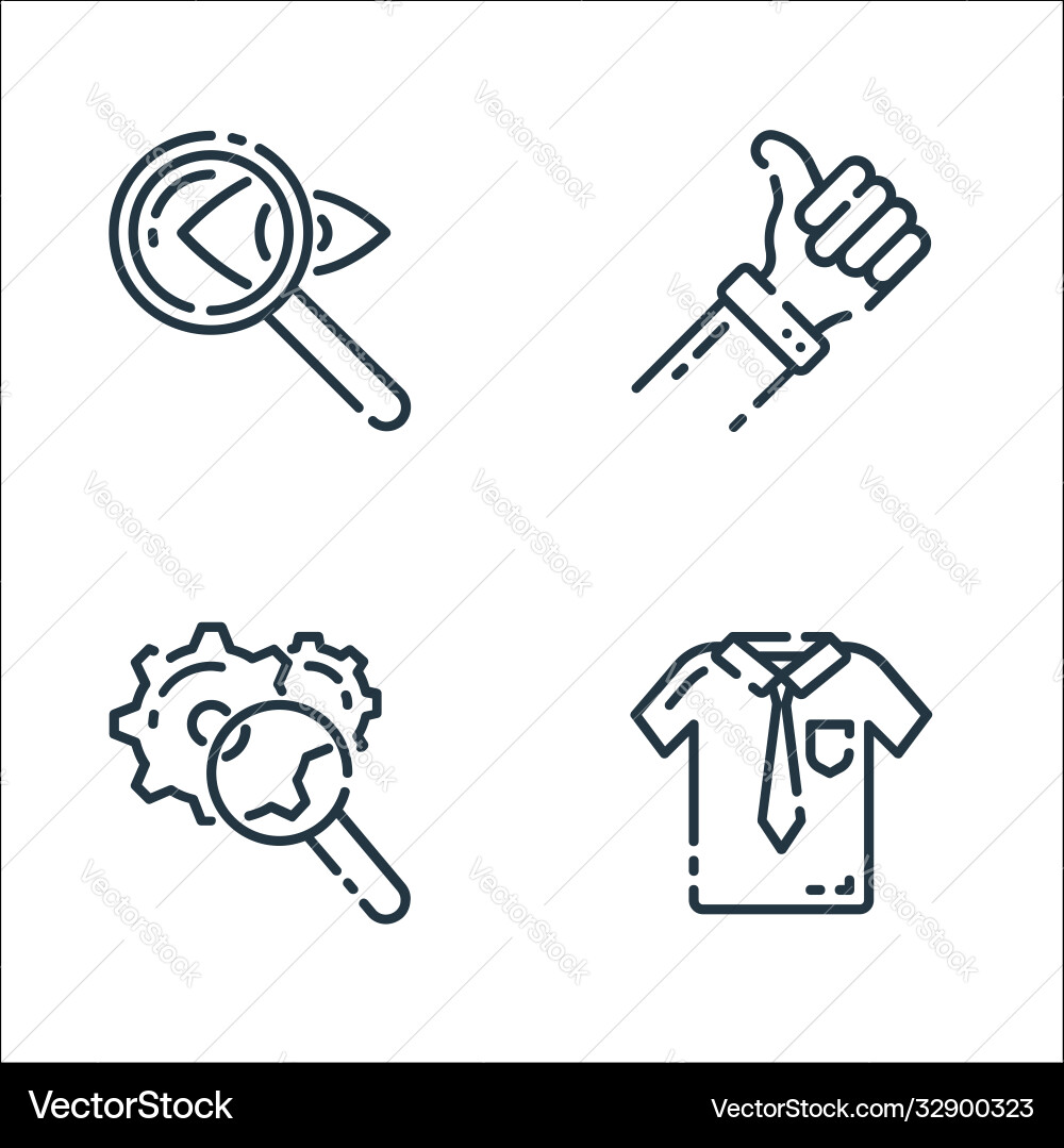 Startup line icons linear set quality Startup line icons linear set quality vector image