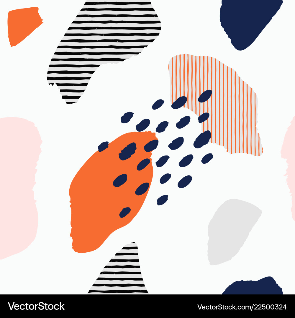 Abstract Memphis Pattern vector image