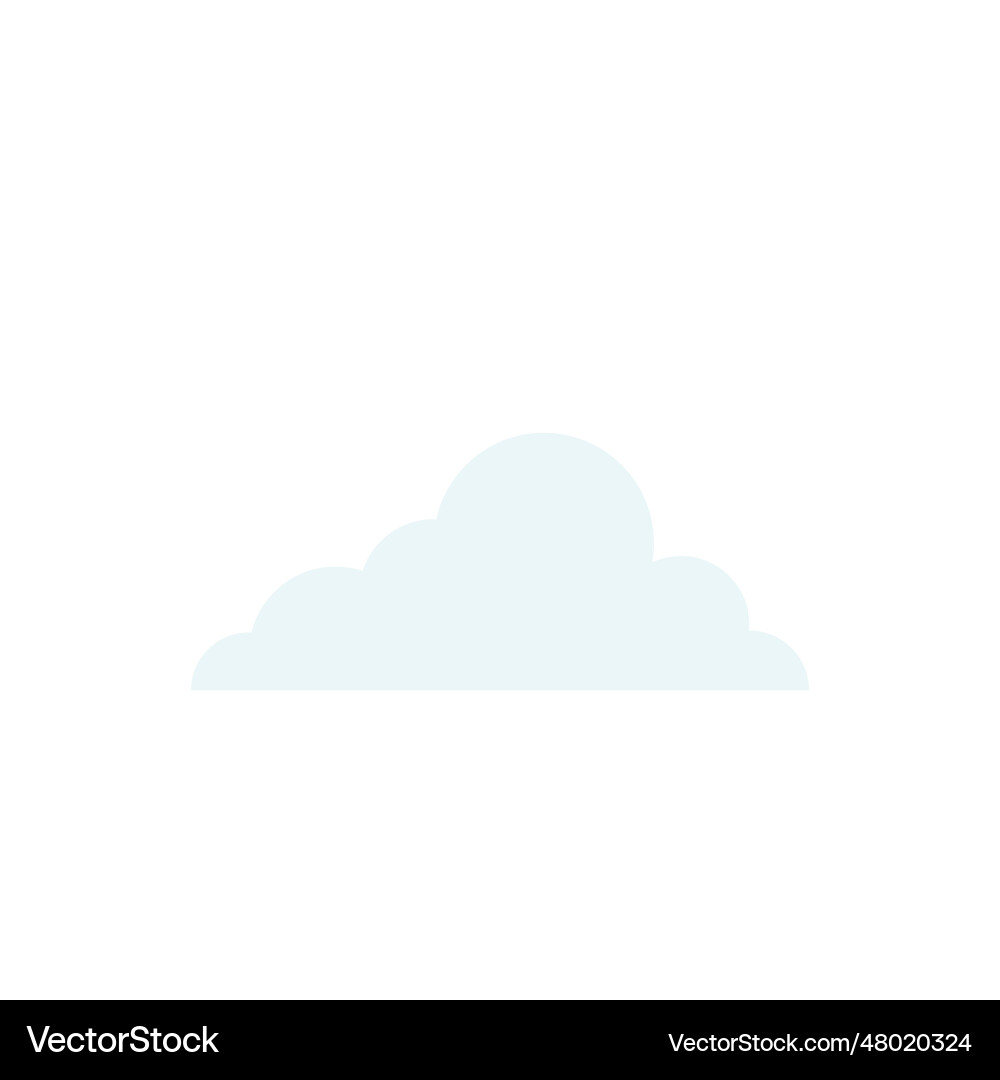 Cloudy forecast element clouds Vector Image