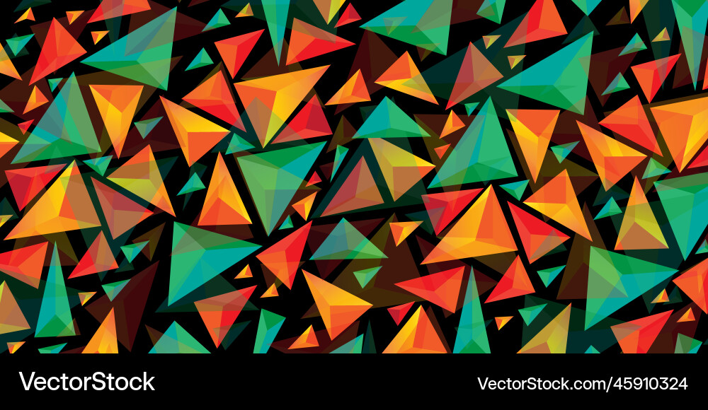 Creative triangle shape background design Vector Image