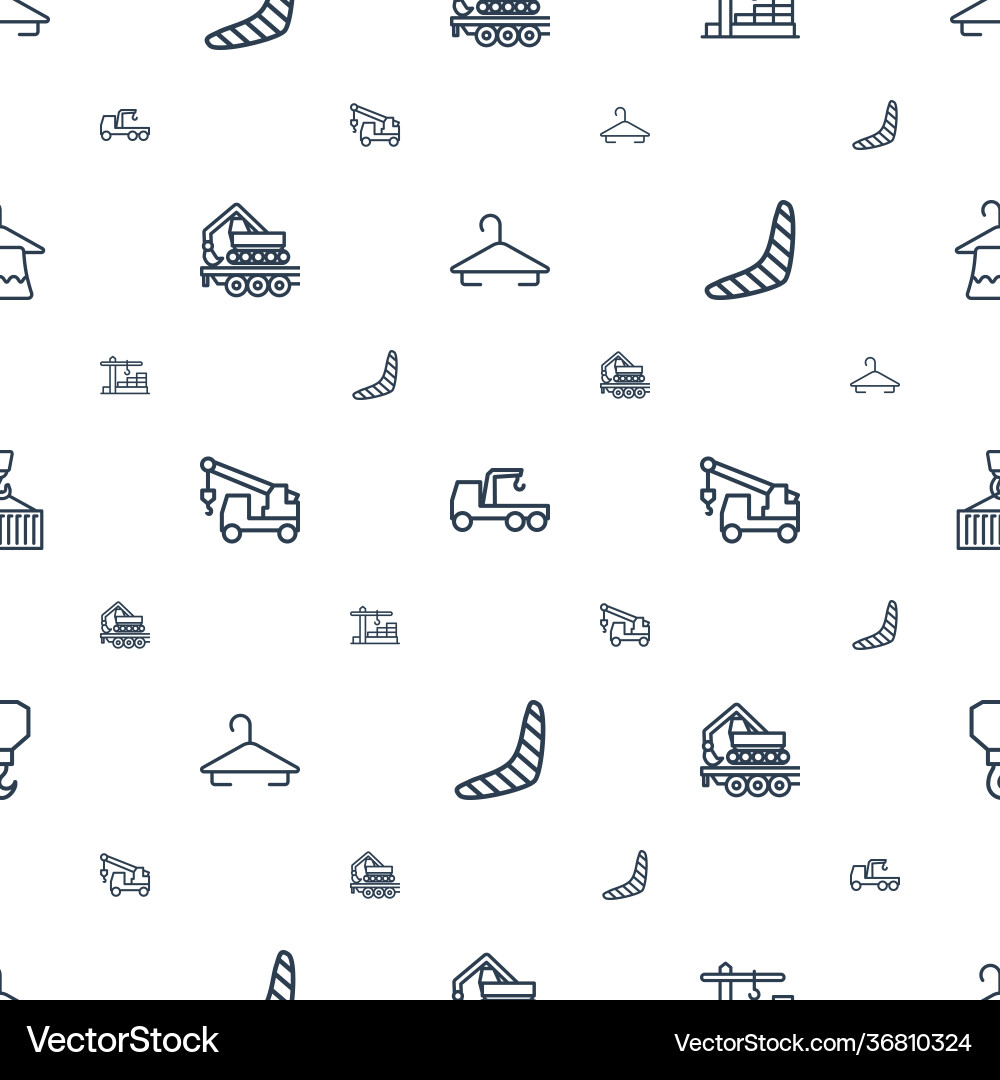 Hook icons pattern seamless white background Vector Image